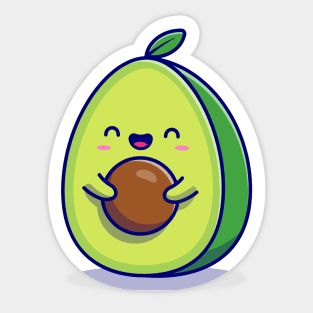 Cute Avocado Sticker